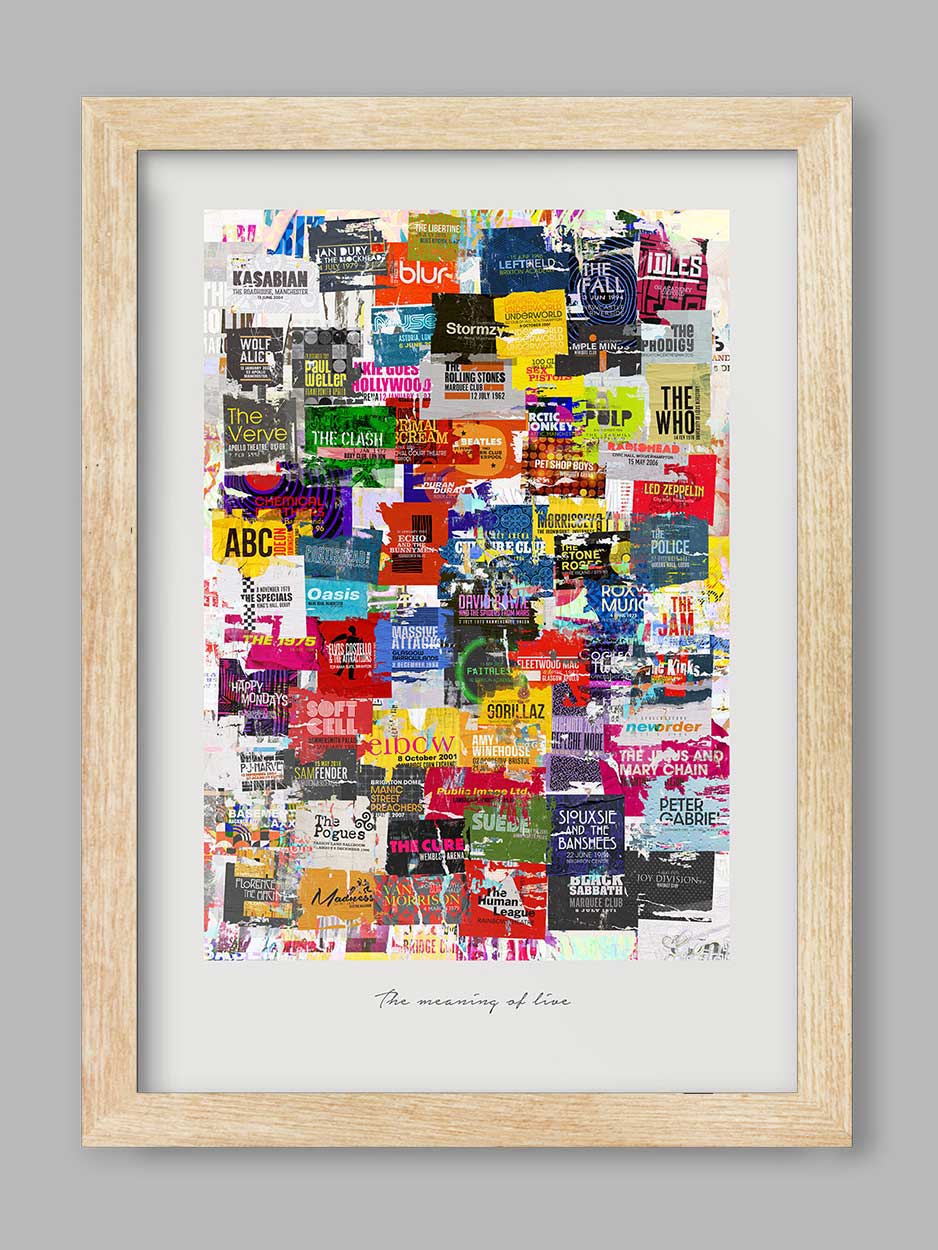 The Meaning of Live - Music Poster Print