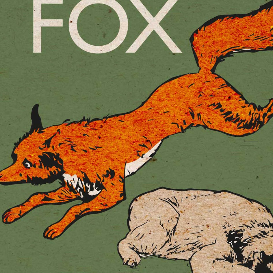 The Quick Brown Fox Jumps Over The Lazy Dog Poster Print