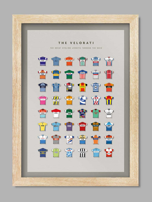 The Velorati - Cycling Jersey Poster Print