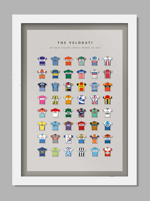The Velorati - Cycling Jersey Poster Print