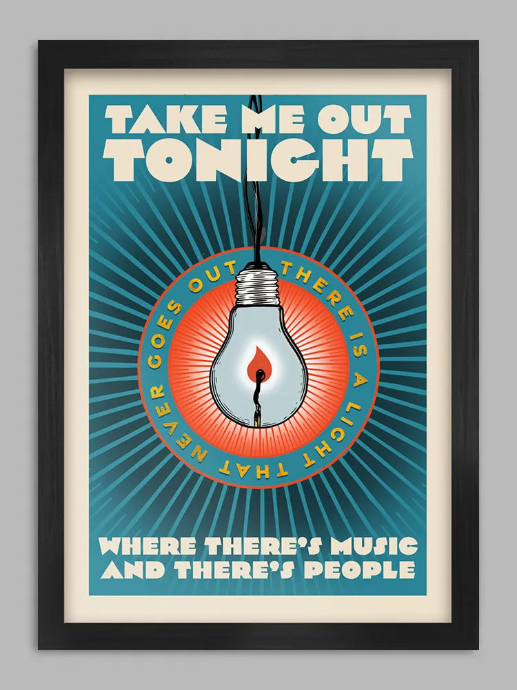 There is a Light - Music Print. Celebrating the genius of The Smiths. Not many people can sing about ten ton trucks and make it sound romantic.