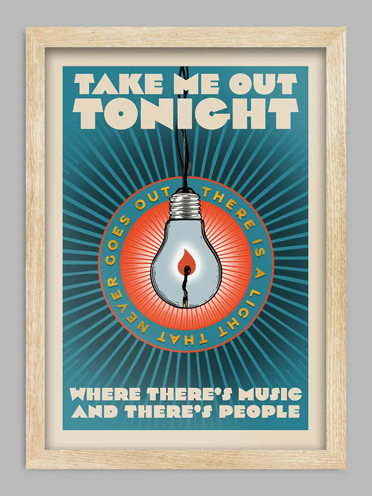 There is a Light - Music Print. Celebrating the genius of The Smiths. Not many people can sing about ten ton trucks and make it sound romantic.