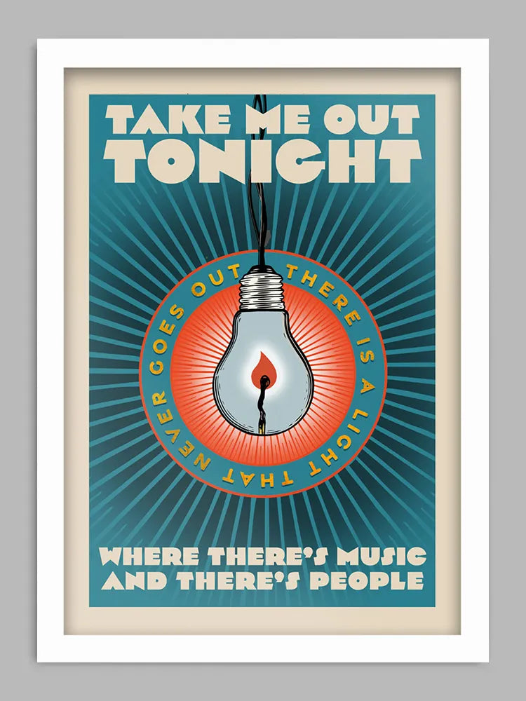 There is a Light - Music Print. Celebrating the genius of The Smiths. Not many people can sing about ten ton trucks and make it sound romantic.