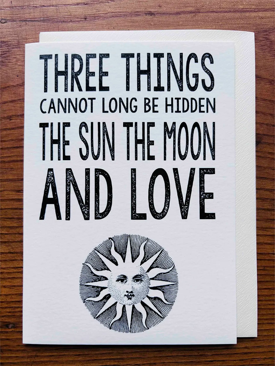 Love quote greeting card - blank inside for your own message