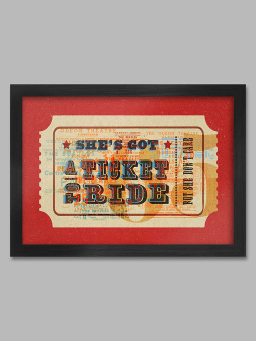 Ticket To Ride Music Poster Print