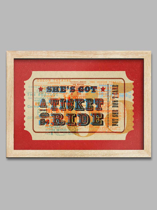 Ticket To Ride - Music Poster Print