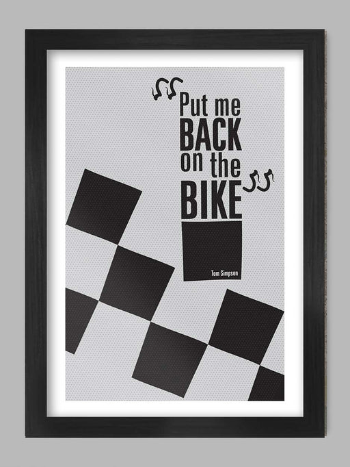 Tom Simpson poster. Put me back on the bike