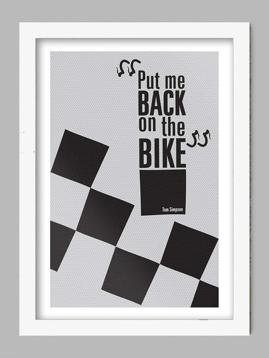 Tom Simpson Cycling Quote Poster Print