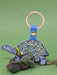 tortoise leather keyring