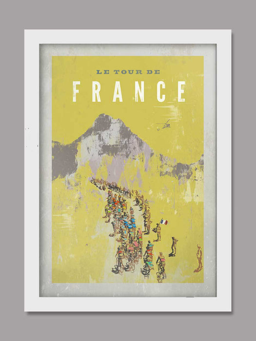 Tour De France Poster Print  - Vintage Yellow