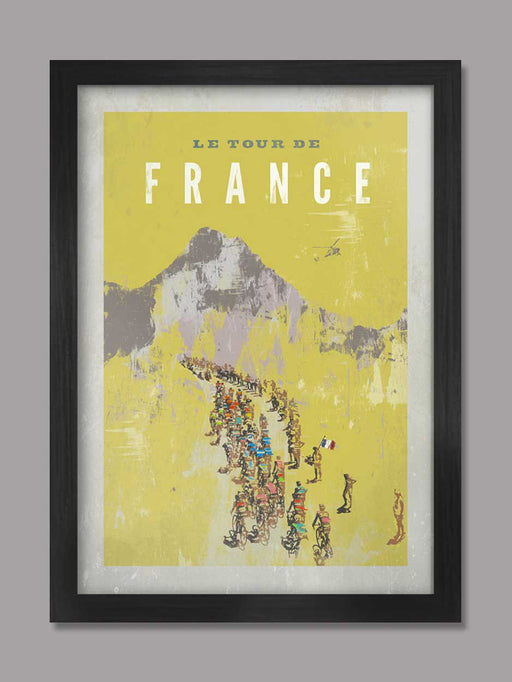 Tour De France Poster Print  - Vintage Yellow