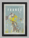 Tour De France Vintage Cycling Poster Print - Blue