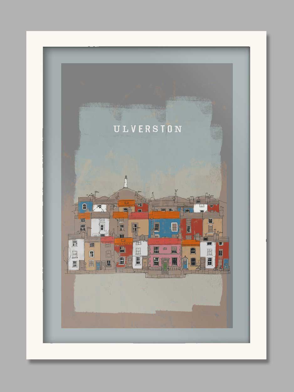 Ulverston Street Scene Poster Print
