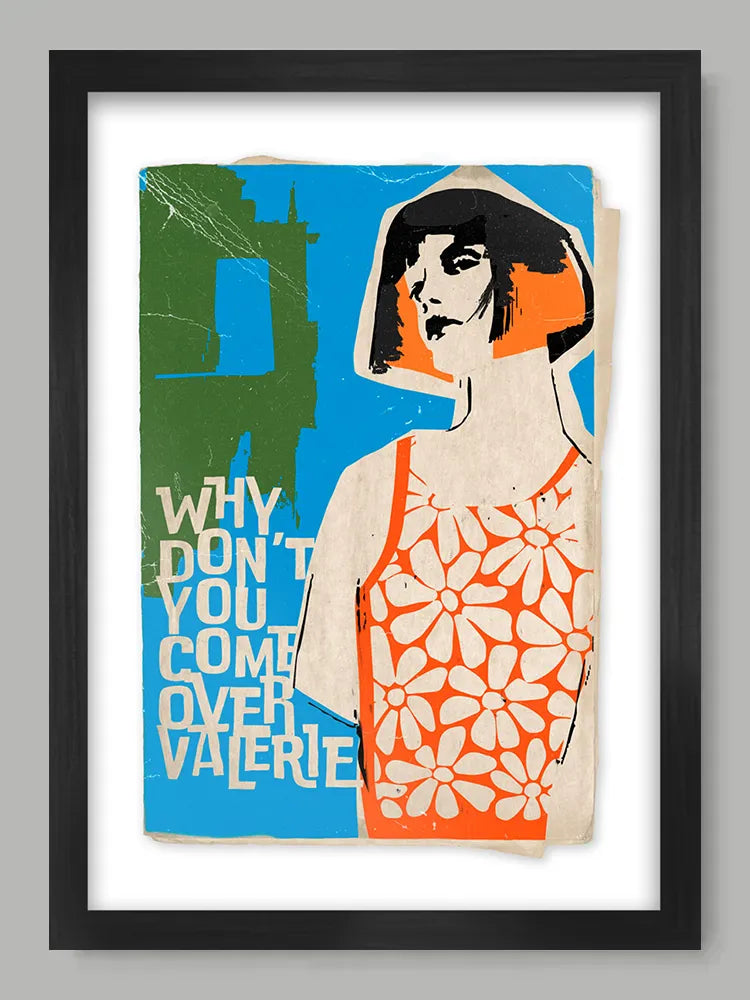 Valerie - Music Poster print. A tribute to The Zutons song, later covered by Mark Ronson and Amy Winehouse.