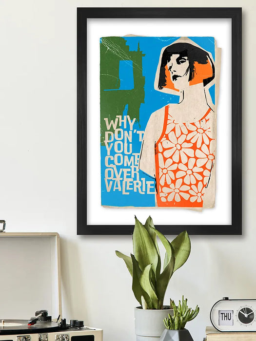 Valerie - Music Poster print. A tribute to The Zutons song, later covered by Mark Ronson and Amy Winehouse.