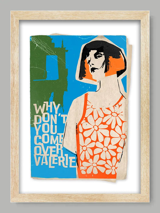 Valerie - Music Poster print. A tribute to The Zutons song, later covered by Mark Ronson and Amy Winehouse.