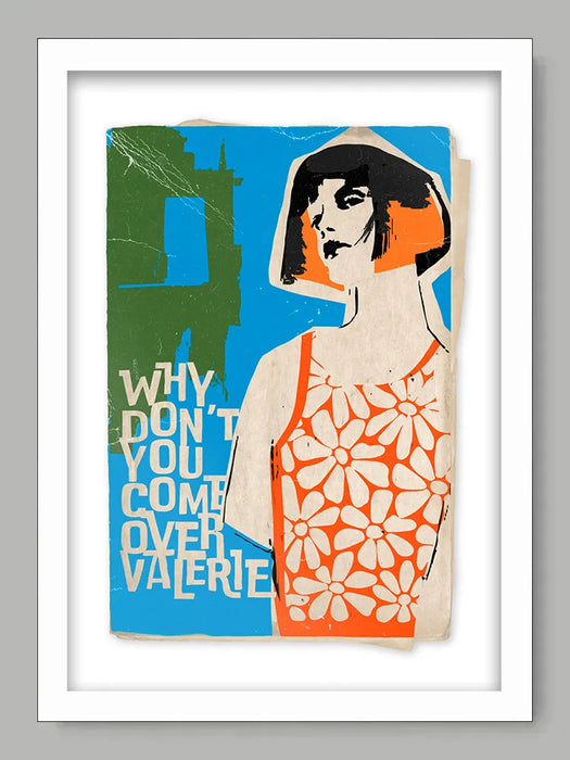 Valerie - Music Poster print. A tribute to The Zutons song, later covered by Mark Ronson and Amy Winehouse.