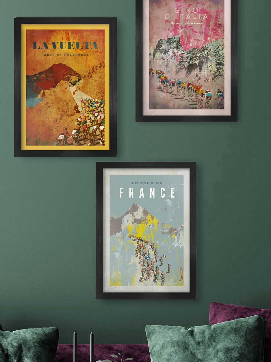 Vintage Style Cycling - Print Bundle Posters TNL 