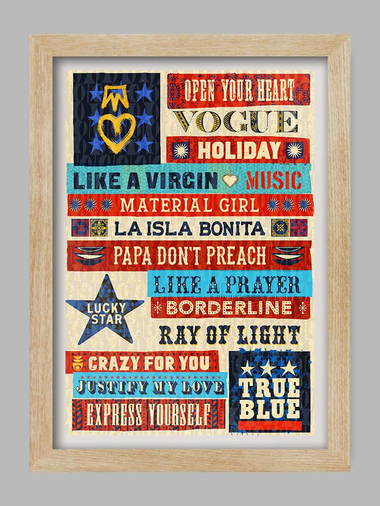 Madonna music poster