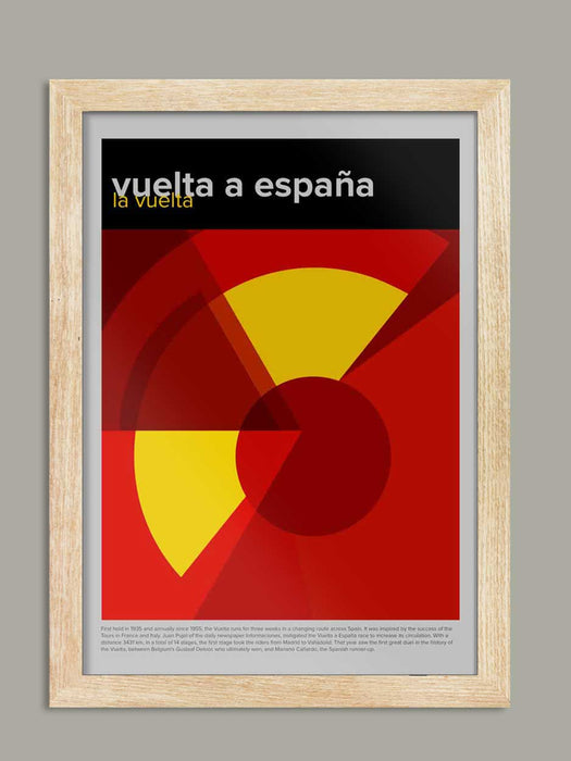Vuelta a España - Geometric Styled Cycling Poster Print