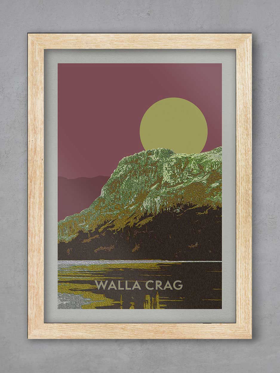 Walla Crag Sunset - Lake District Poster Print