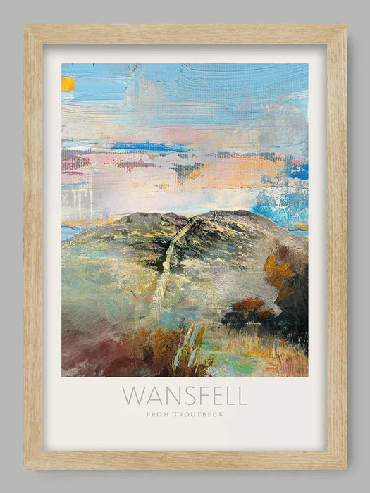 Wansfell From Troutbeck  - Lake District Poster Print