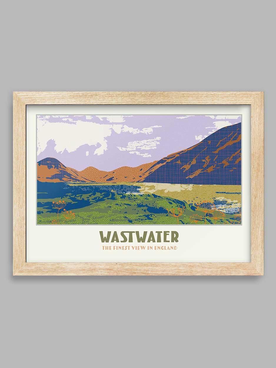 Wastwater, the finest view in England - Lake District Poster Print