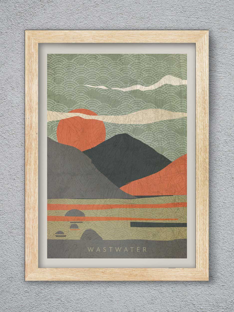 Wastwater - The Lake poster print