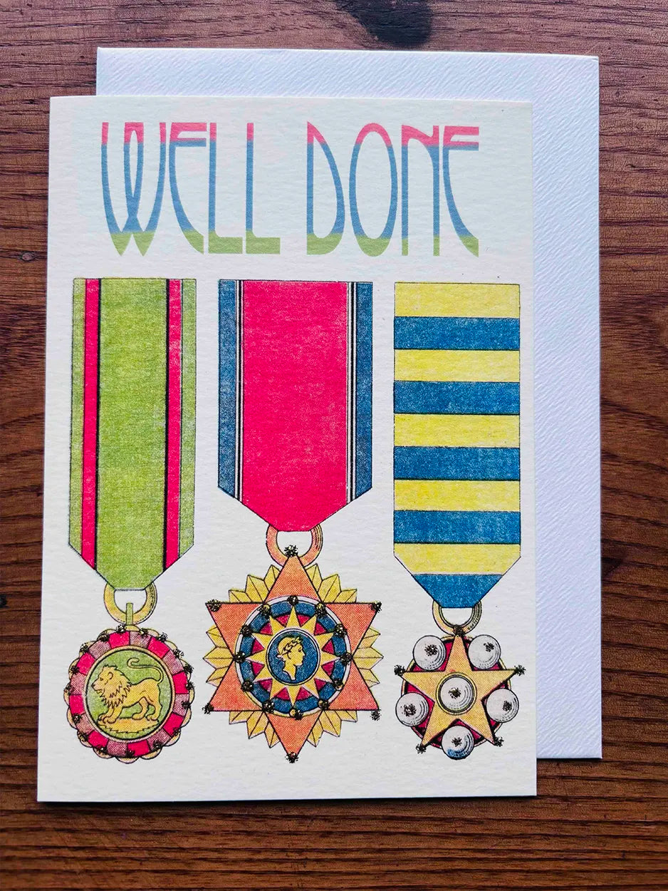 Well Done greeting card - blank inside for your own message