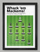 Whack 'em Mackems - Newcastle United Poster Print. Team line-up graphic from the Mags iconic 5-1 victory over fierce rivals Sunderland in the Premier League.