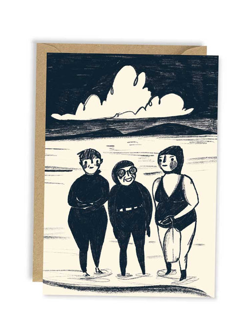 wild swimming friends card