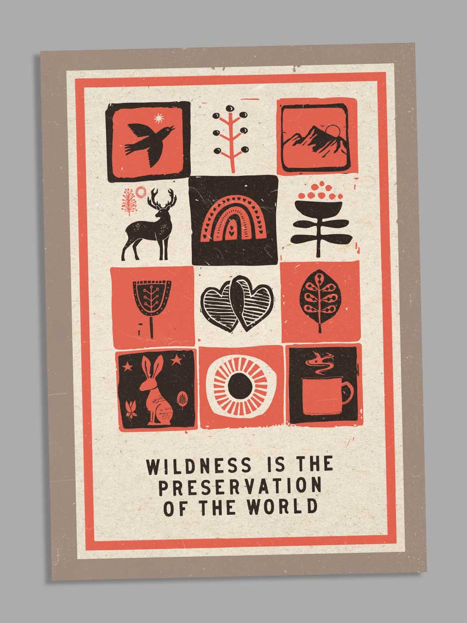 Wildness Wildness - Blank Greeting Card – The Northern Line