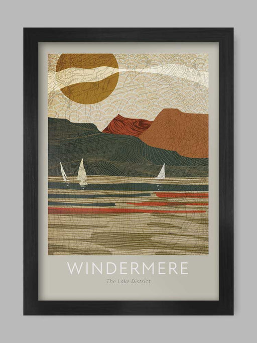 Windermere - The Lake poster print Posters The Northern Line 