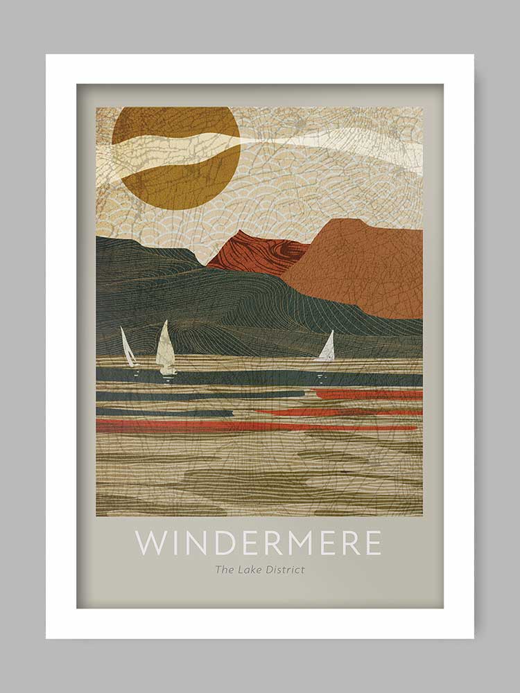 Windermere - The Lake poster print Posters The Northern Line 