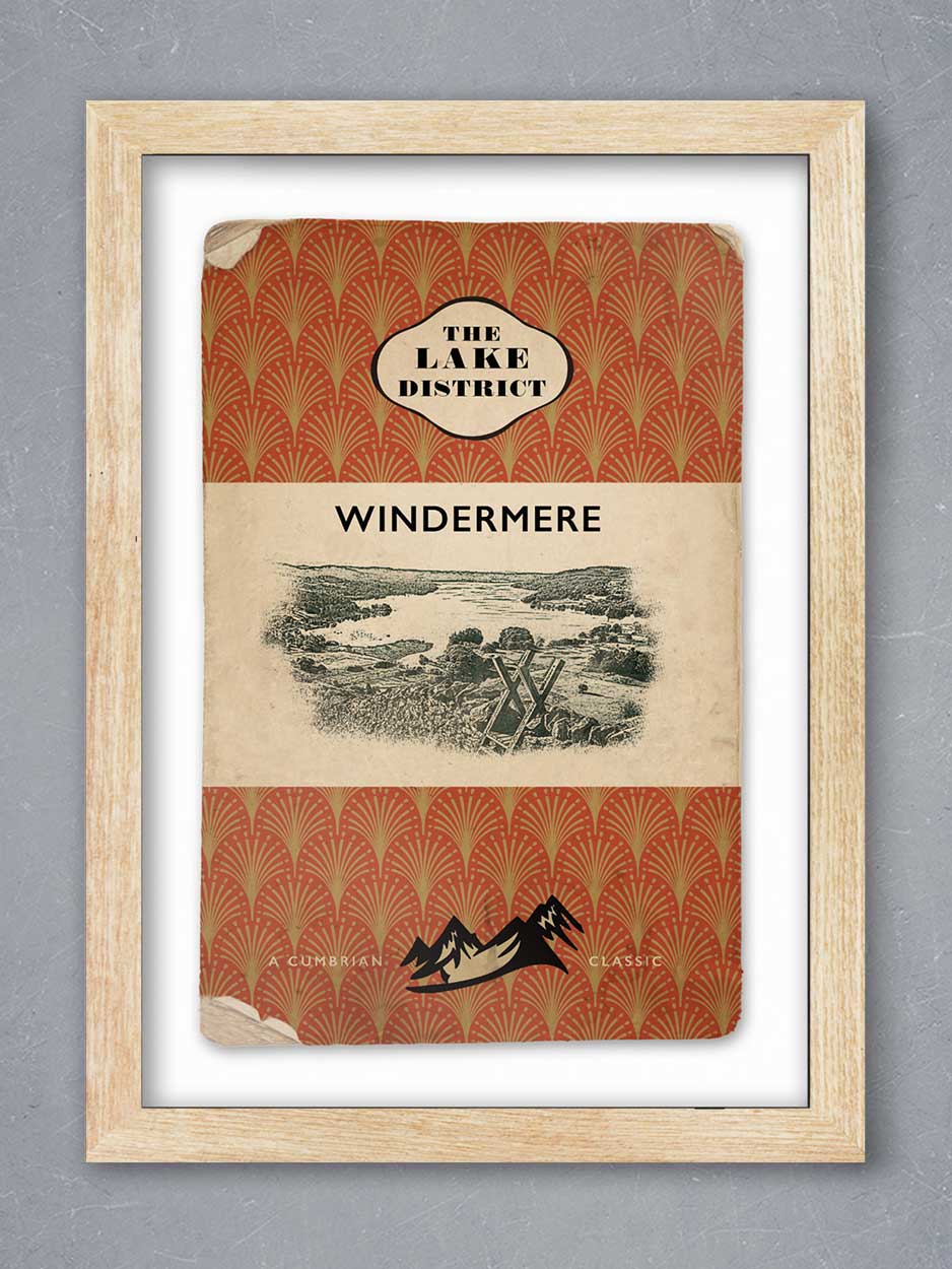 Windermere Vintage Style Poster Print