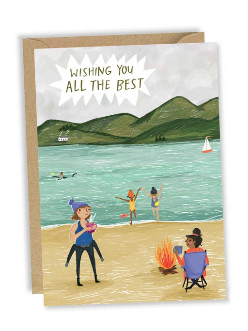 'Wishing you all the best' - Blank Greeting Card card Joy Nevada 