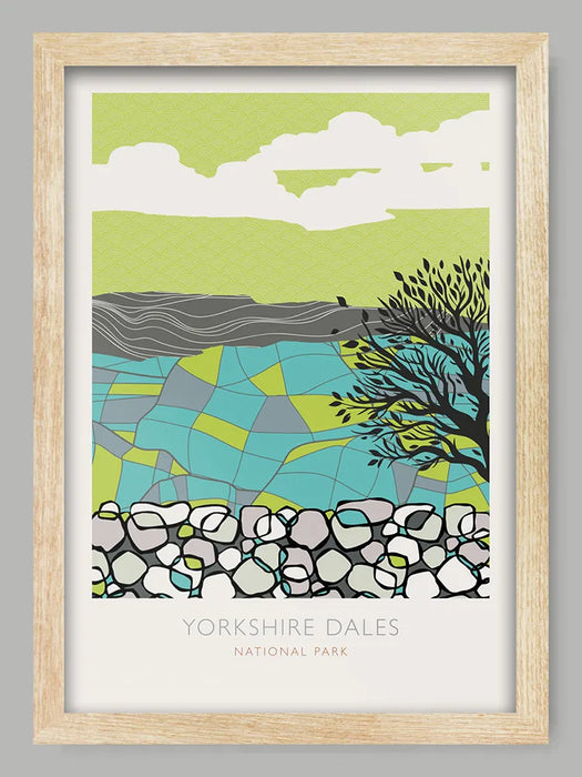 Yorkshire Dales National Park - Poster Print. Established in 1954, the Dales also takes in parts of Lancashire and Cumbria.