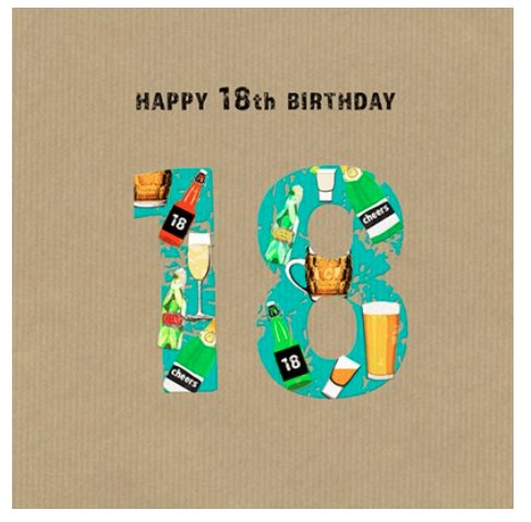 18th birthday card