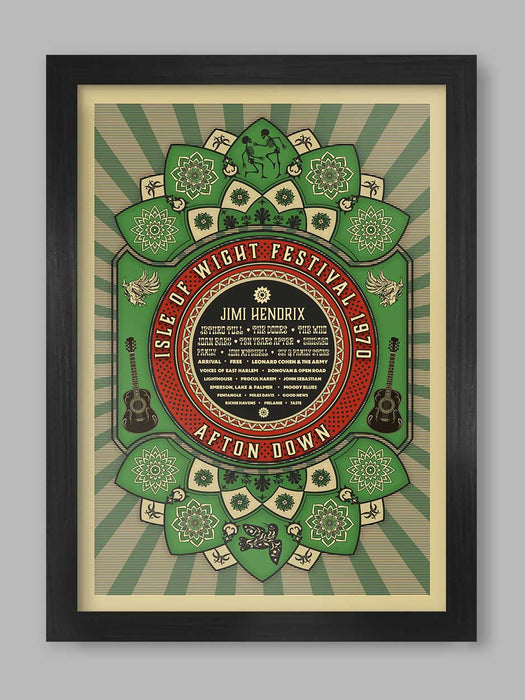 1970 isle of wight festival poster re-creation