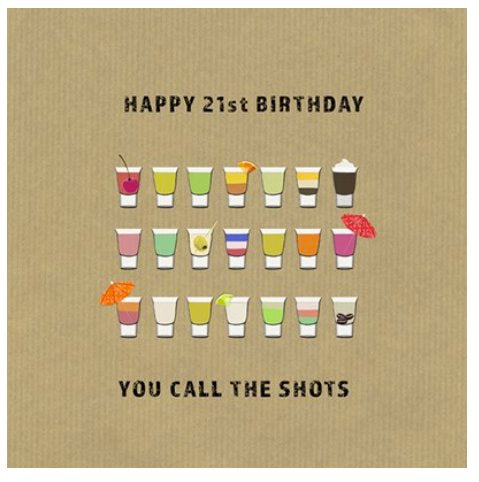 21st birthday card