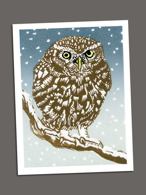 A winter owl card