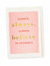 believe in yourself greeting card