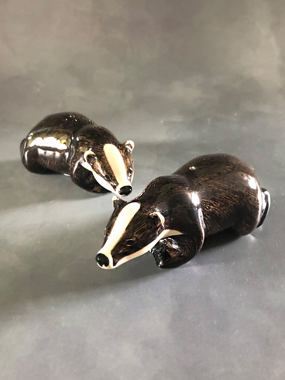 quail badger salt and pepper shakers