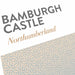 Northumberland, Bamburgh Castle poster print.
