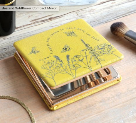 Bee Design Compact Mirror classic homeware Lisa Angel 