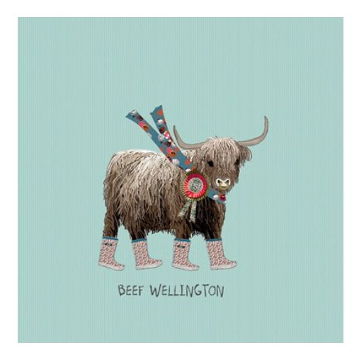 Beef Wellington - Blank Greeting Card card The Northern Line 