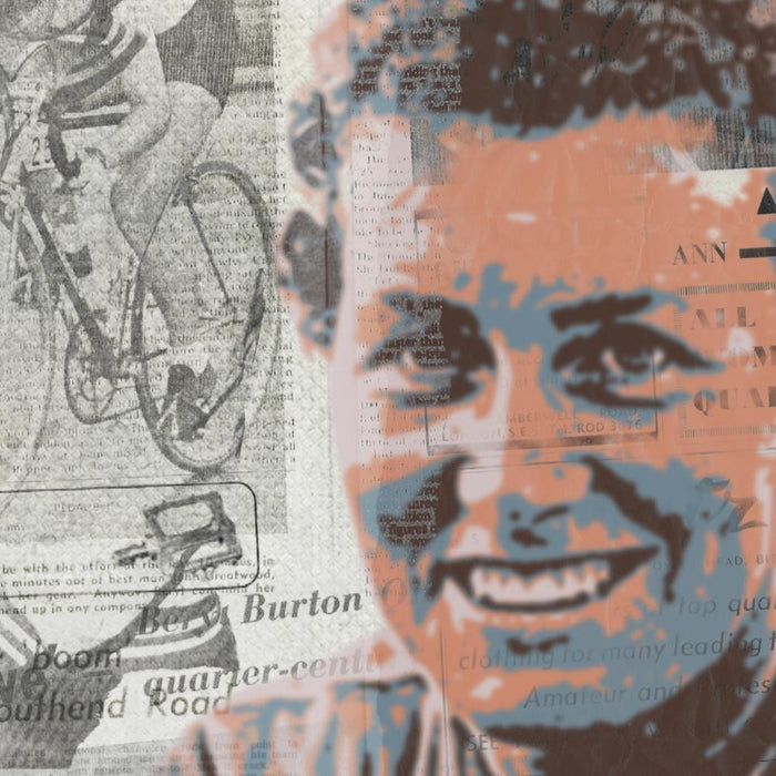 Beryl Burton Cycling Poster Print. Hero of British and Yorkshire cycling. Beryl Burton won World Championships both on the track and on the road.