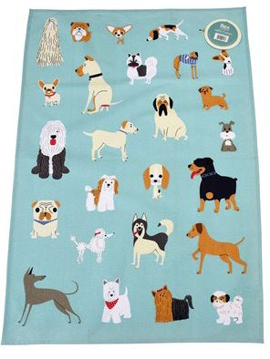 best in show dog tea towel