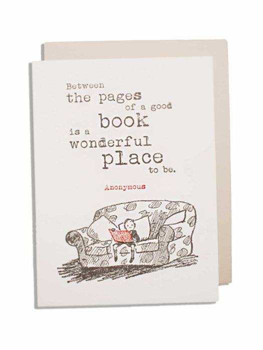 between the pages of a good book card