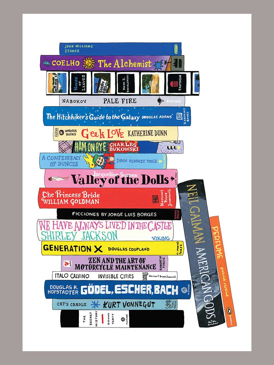 Bibliophile - Box Set of 50 Literary-themed Postcards Books Bookspeed 